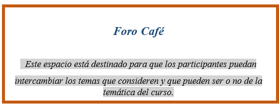 Foro Café